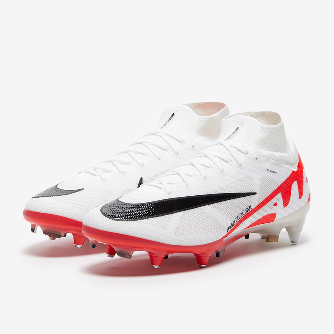 Nike Air Zoom Mercurial Superfly IX Elite SG-Pro Anti-Clog Football Boots Bright Crimson/White/Black