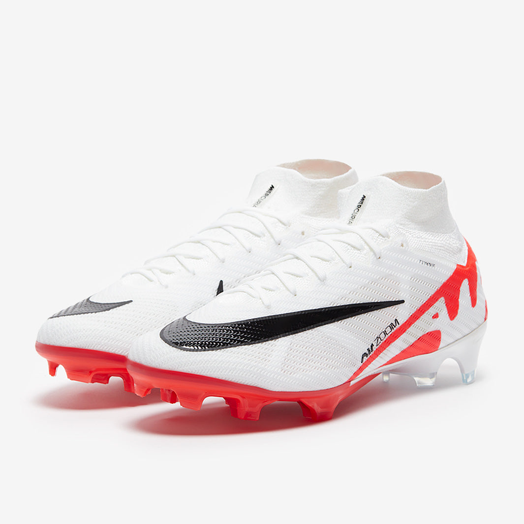 Nike Air Zoom Mercurial Superfly IX Elite FG Football Boots Bright Crimson/White/Black