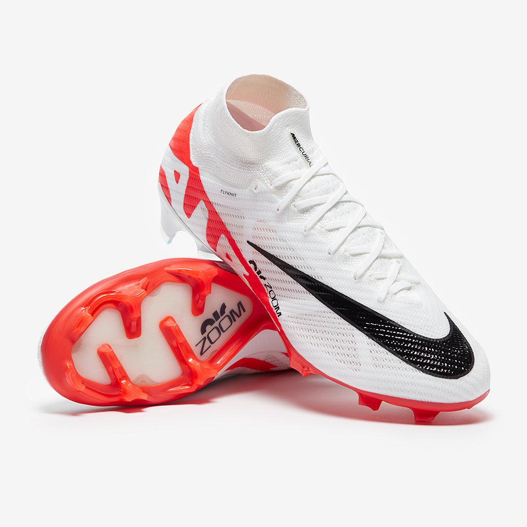 Nike Air Zoom Mercurial Superfly IX Elite FG Football Boots Bright Crimson/White/Black