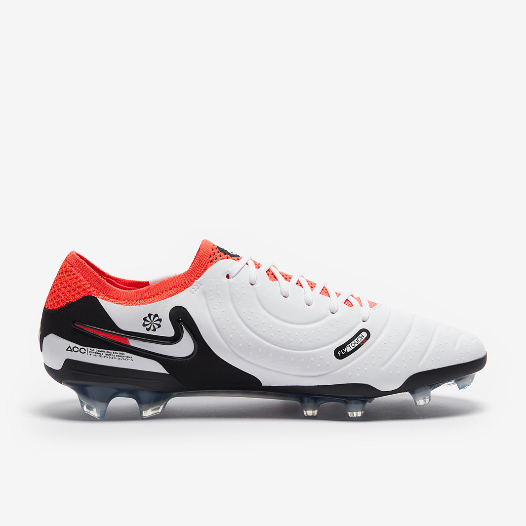 Nike Tiempo Legend X Elite FG Football Boots White/Black/Bright Crimson