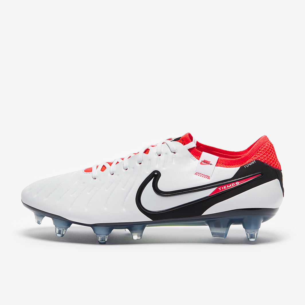 Nike Tiempo Legend X Elite SG-Pro Anti-Clog Football Boots White/Black/Bright Crimson