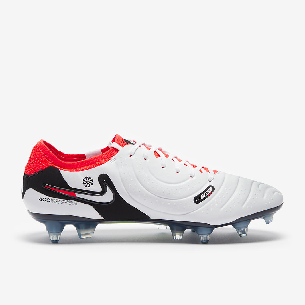 Nike Tiempo Legend X Elite SG-Pro Anti-Clog Football Boots White/Black/Bright Crimson
