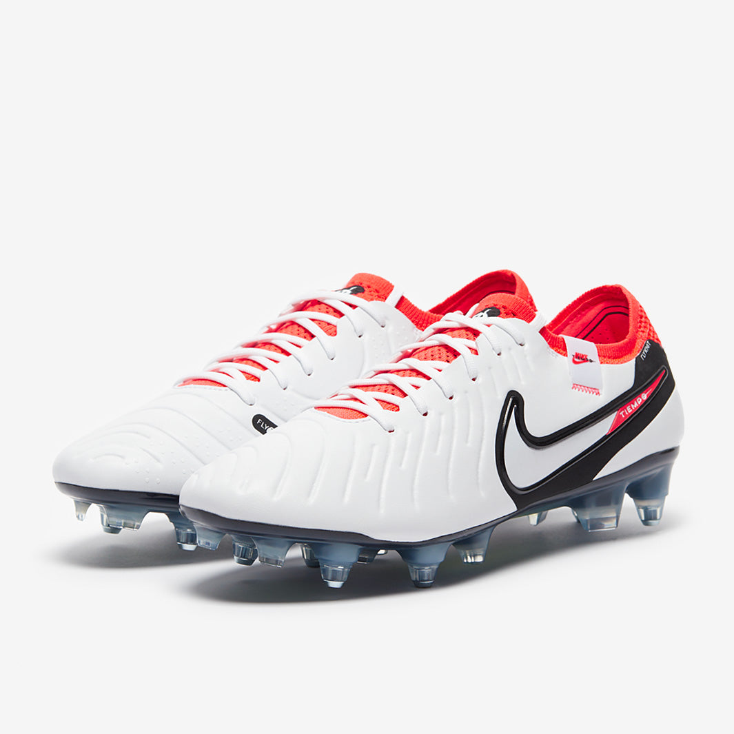 Nike Tiempo Legend X Elite SG-Pro Anti-Clog Football Boots White/Black/Bright Crimson