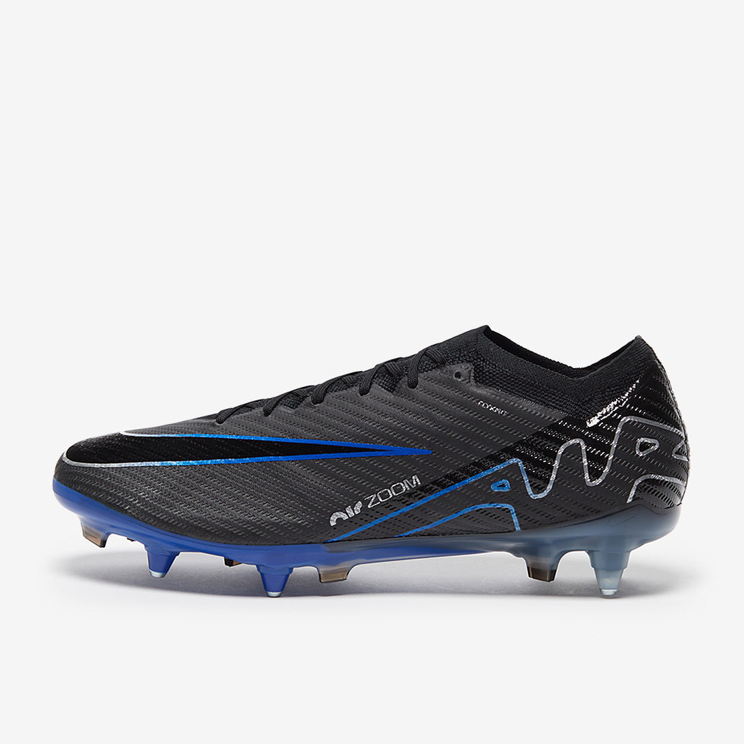 Nike Air Zoom Mercurial Vapor XV Elite SG Pro Anti-Clog Football Boots Black/Chrome/Hyper Royal