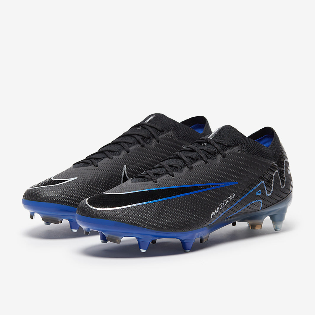 Nike Air Zoom Mercurial Vapor XV Elite SG Pro Anti-Clog Football Boots Black/Chrome/Hyper Royal