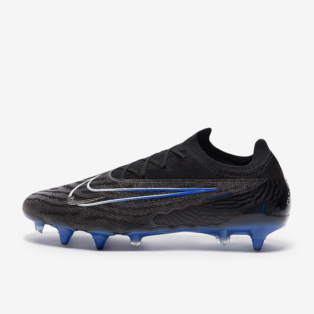 Nike Phantom GX Elite SG-Pro Anti-Clog Football Boots Black/Chrome/Hyper Royal