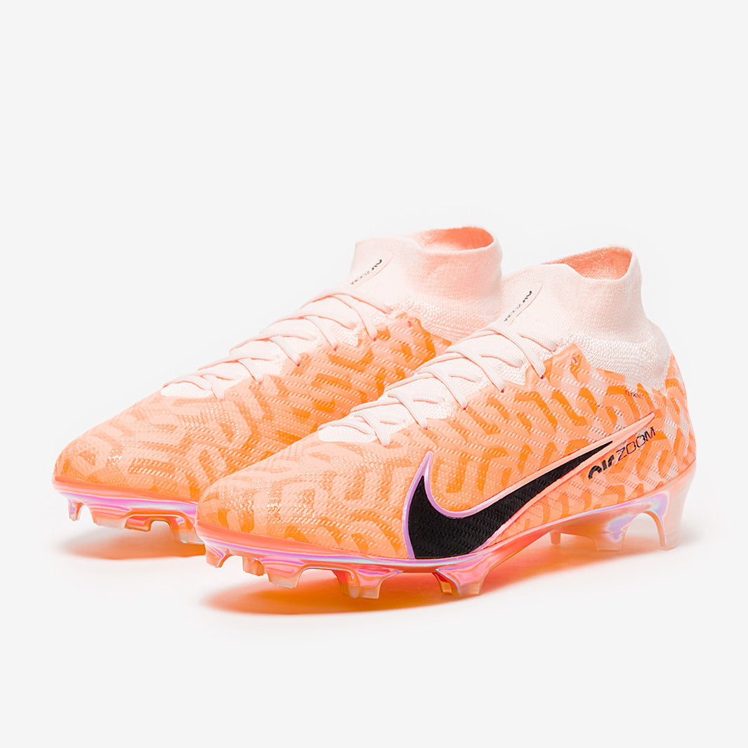 Nike Air Zoom Mercurial Superfly IX Elite NU FG Football Boots Guava Ice/Black/Total Orange