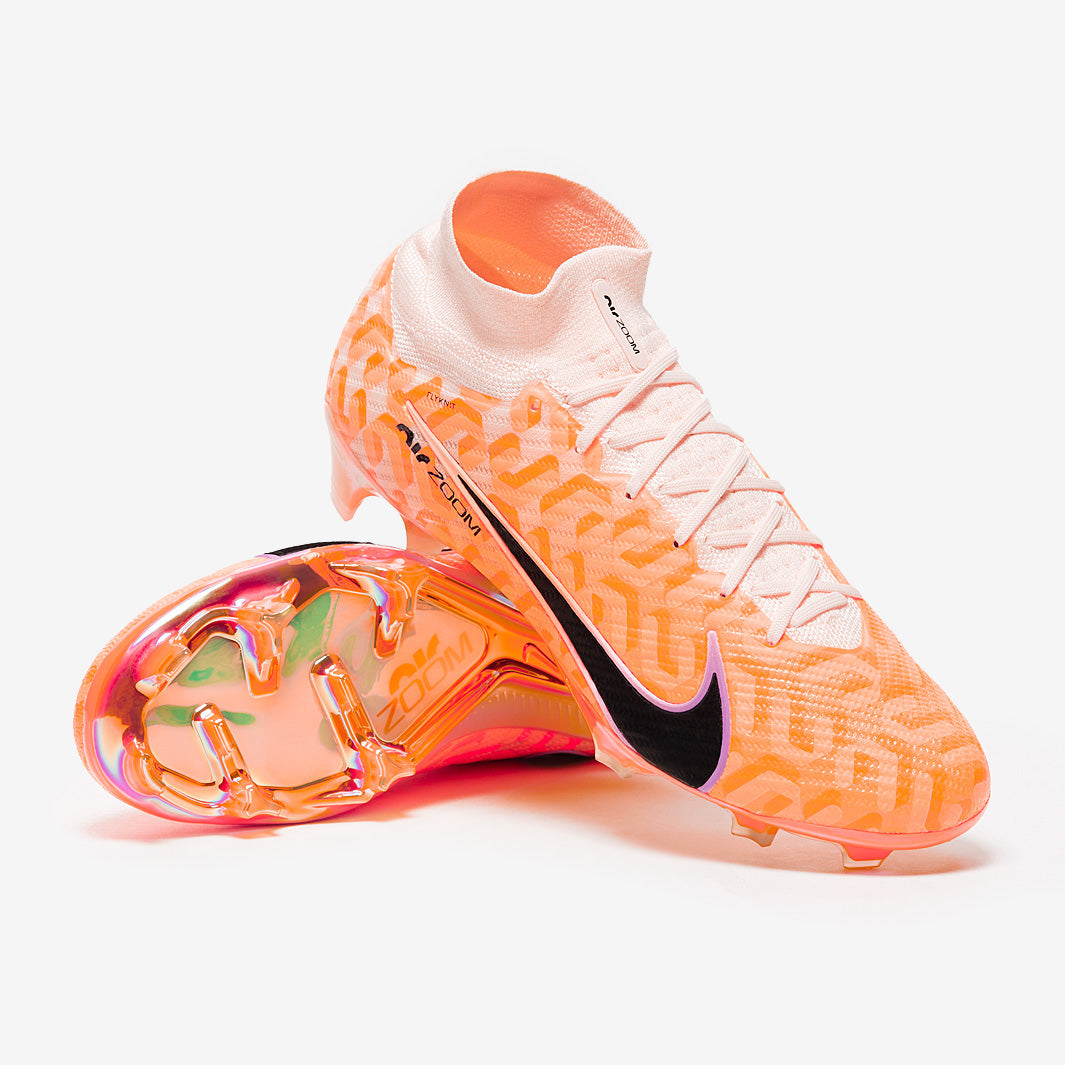 Nike Air Zoom Mercurial Superfly IX Elite NU FG Football Boots Guava Ice/Black/Total Orange