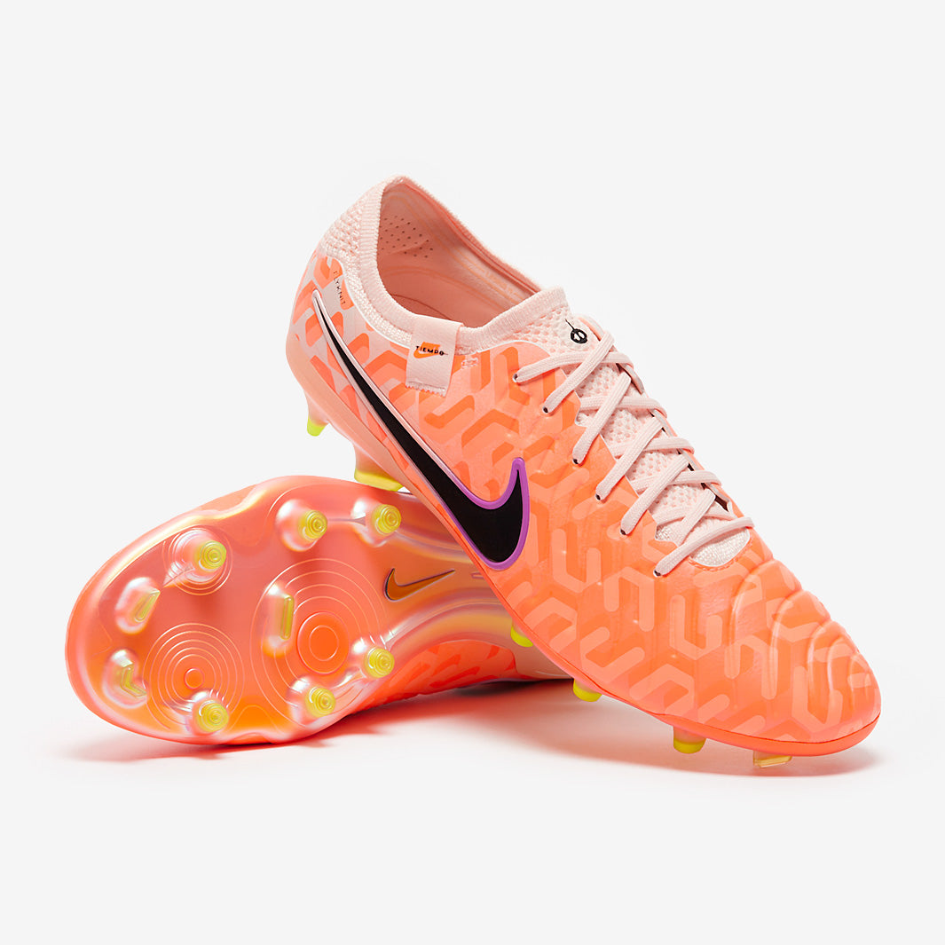 Nike Tiempo Legend X Elite NU FG Football Boots Guava Ice/Black/Total Orange