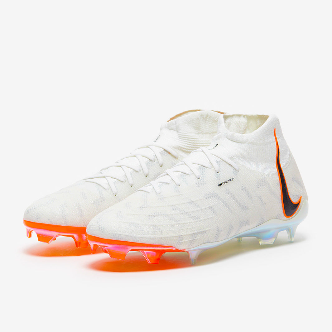 Nike Phantom Luna Elite FG Chuteira Campo Branca e Preta