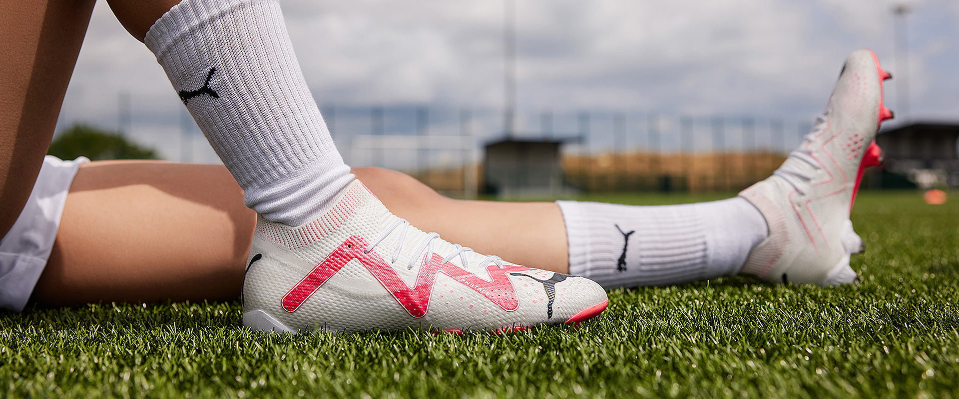 Puma Future Ultimate FG/AG Football Boots Puma White/Fire Orchid