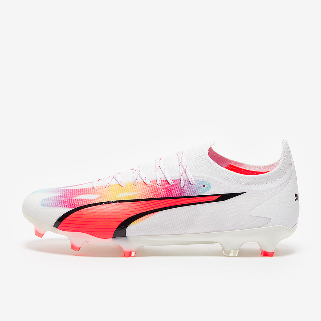 Puma Women's Ultra Ultimate FG/AG Football Boots Puma White/Fire Orchid
