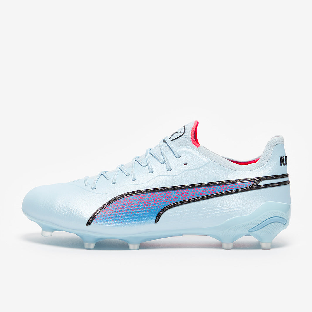 Puma King Ultimate FG/AG Football Boots Silver Sky/Puma Black/Fire Orchid