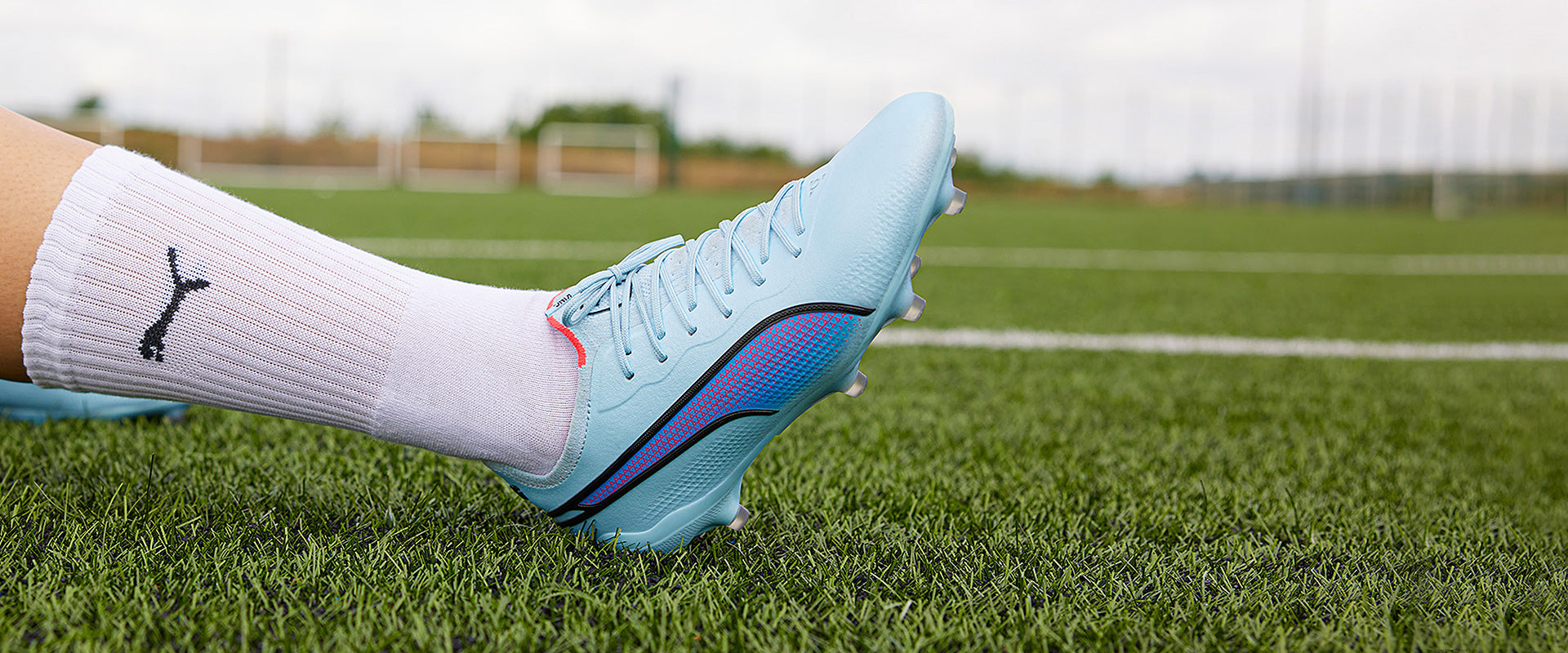 Puma Women's King Ultimate FG/AG Football Boots Silver Sky/Puma Black/Fire Orchid