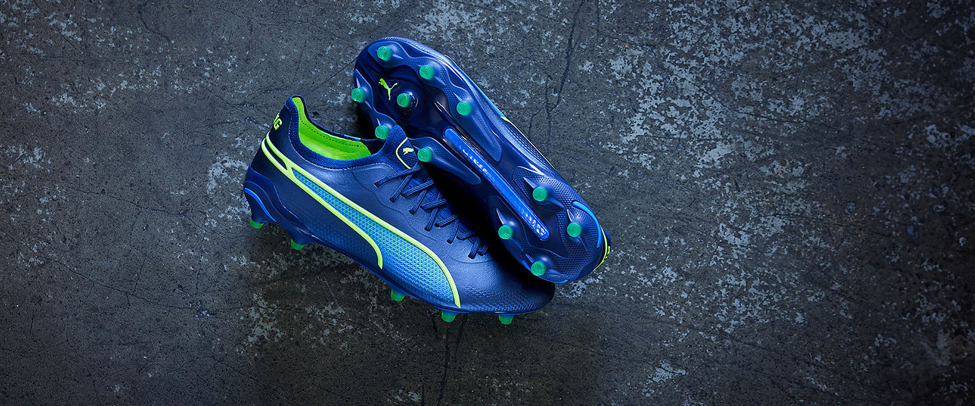 Puma King Ultimate FG/AG Football Boots Persian Blue/Pro Green/Ultra Blue
