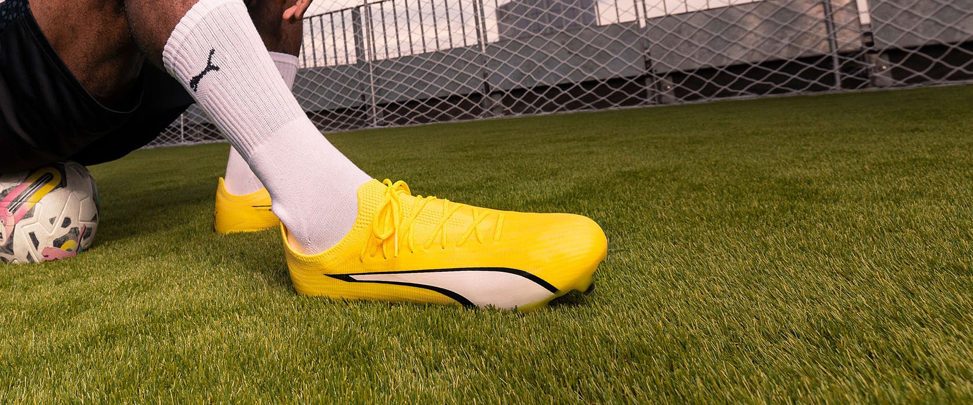 Puma Ultra Ultimate FG/AG Football Boots Yellow Blaze/Puma White/Puma Black