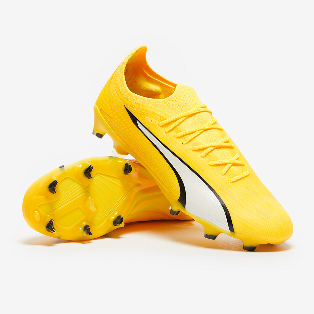 Puma Ultra Ultimate FG/AG Football Boots Yellow Blaze/Puma White/Puma Black