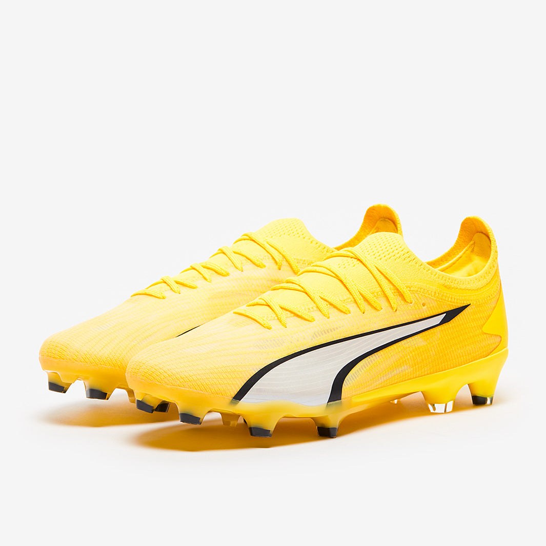 Puma Women's Ultra Ultimate FG/AG Football Boots Yellow Blaze/Puma White/Puma Black