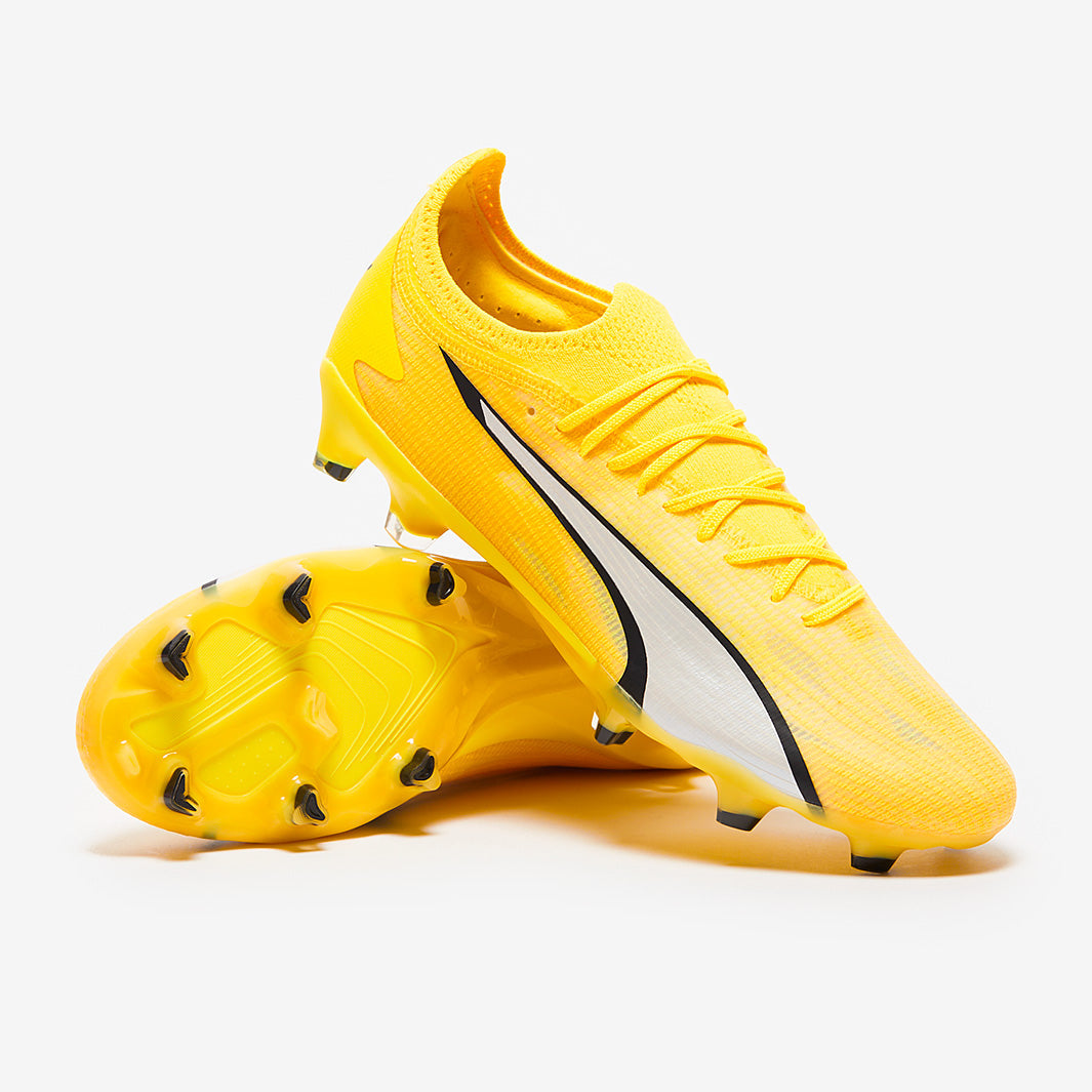 Puma Women's Ultra Ultimate FG/AG Football Boots Yellow Blaze/Puma White/Puma Black