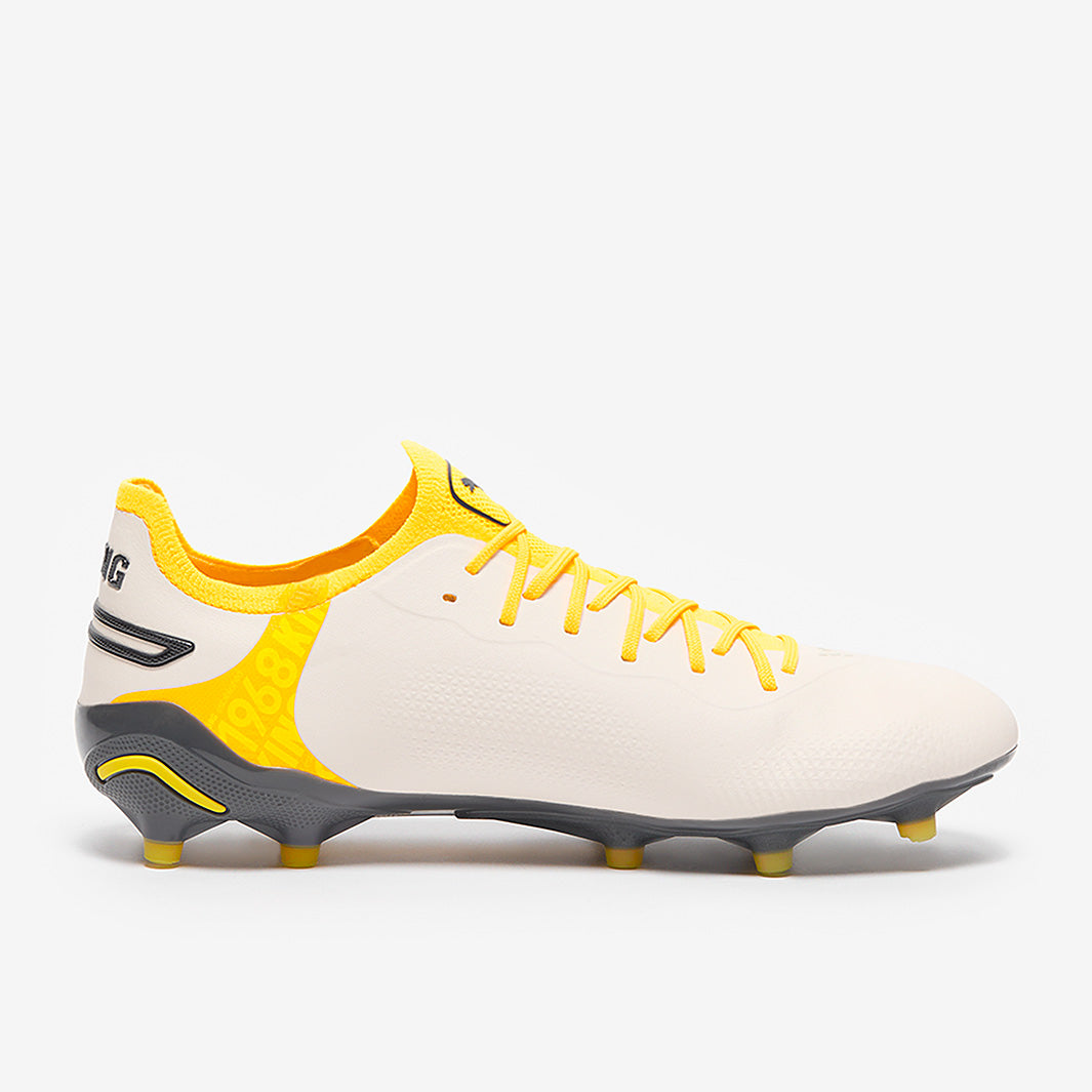 Puma King Ultimate FG/AG Football Boots Alpine Snow/Asphalt/Yellow Blaze