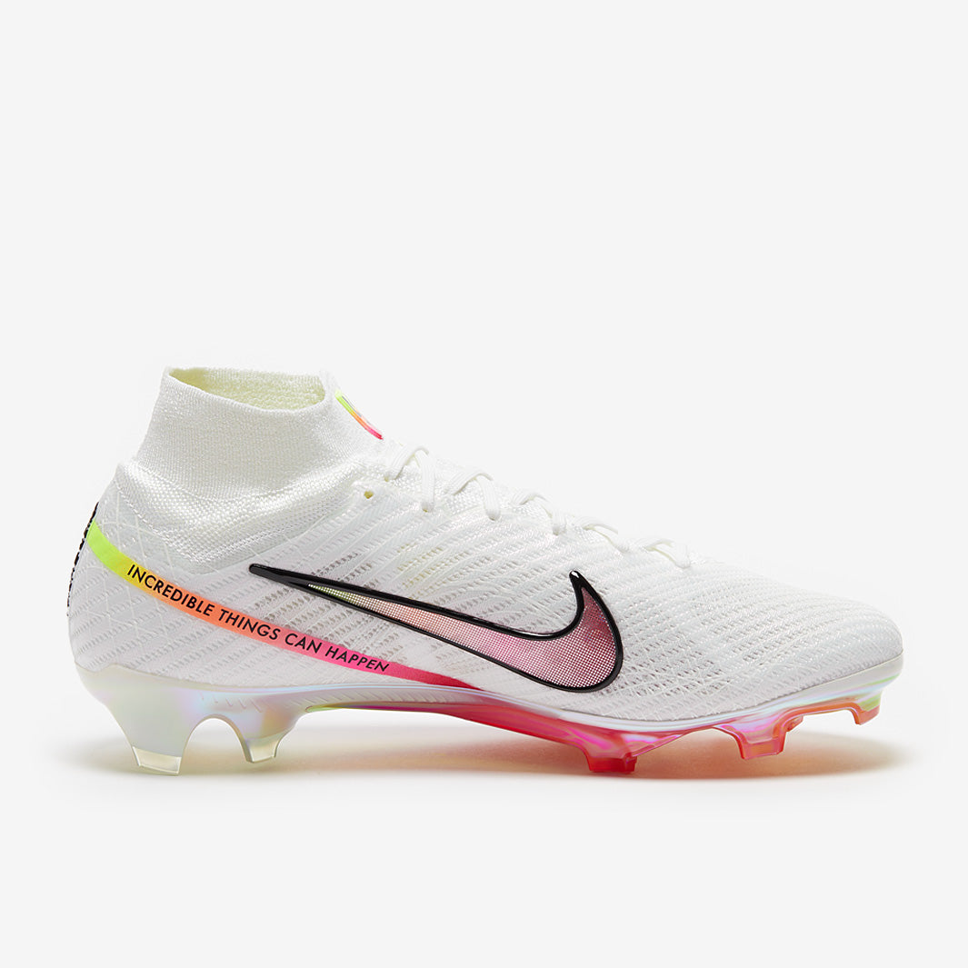 Nike Air Zoom Mercurial Superfly IX Elite x Rashford FG Football Boots White/Black