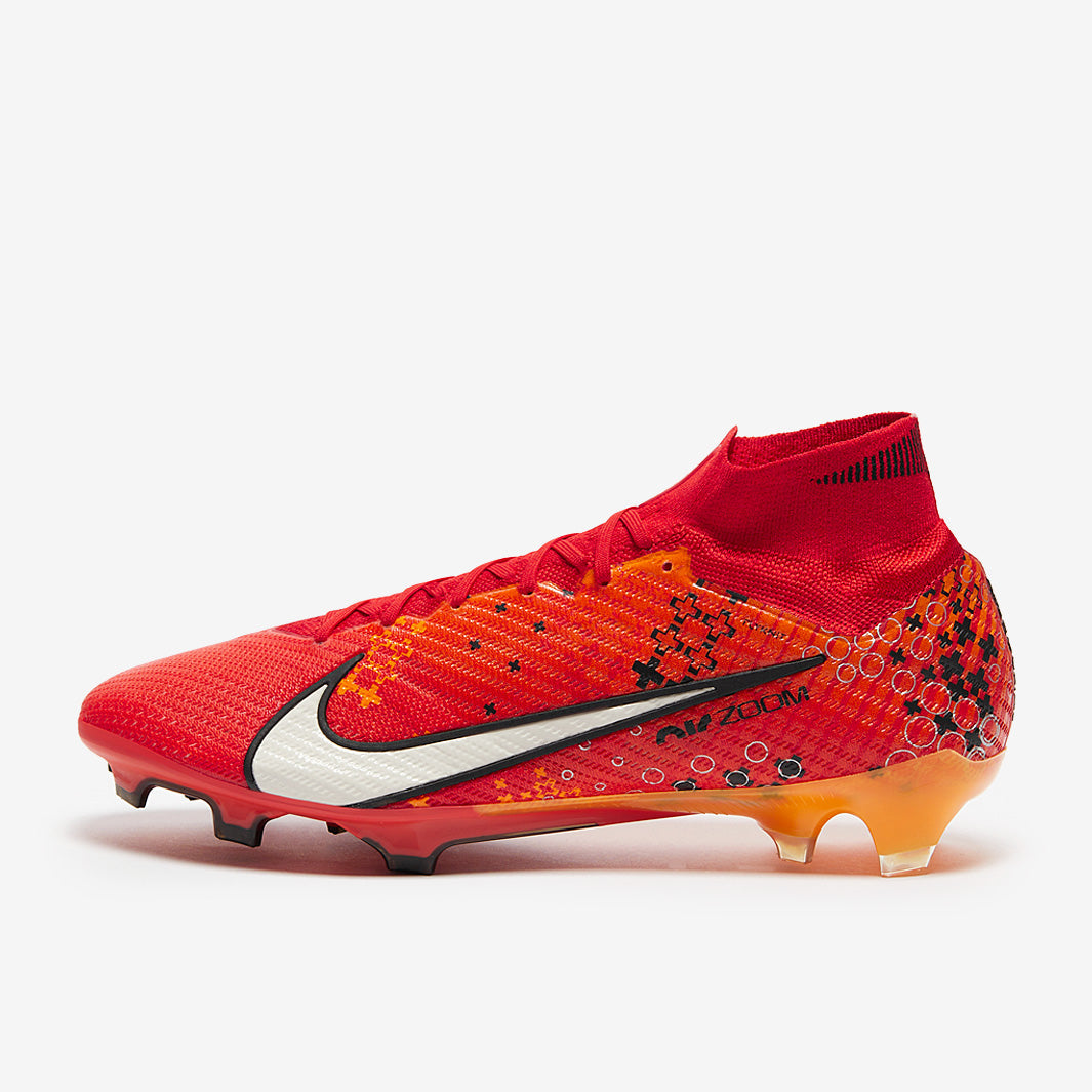 Nike Air Zoom Mercurial Superfly IX Elite MDS FG Football Boots Light Crimson/Pale Ivory/Bright Mandarin