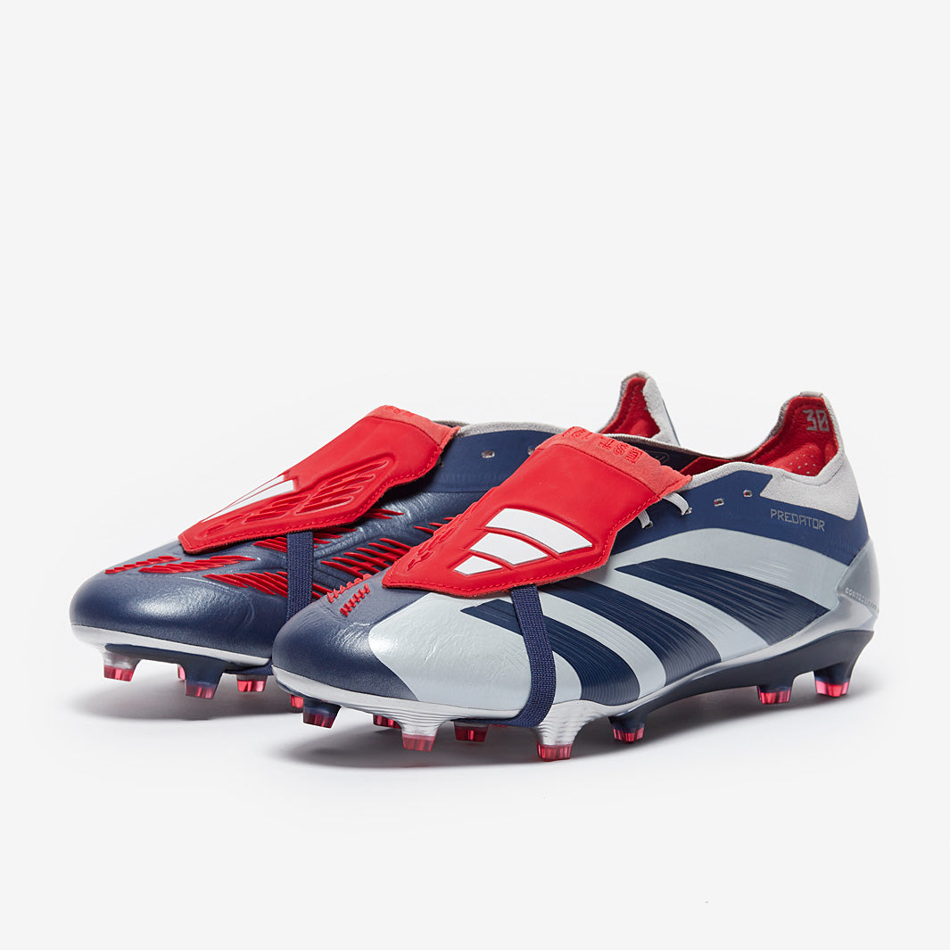 Adidas Predator Elite Tongue FG Roteiro Football Boots Tech Indigo/Vivid Red