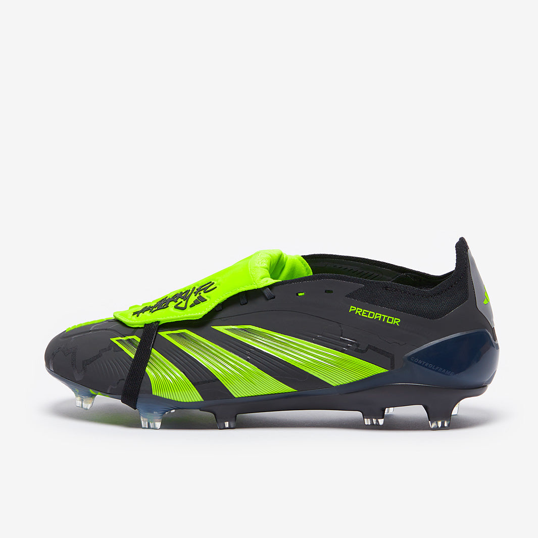 Adidas Predator Elite Tongue FG X Merky FC Football Boots Core Black/White/Lucid Lemon