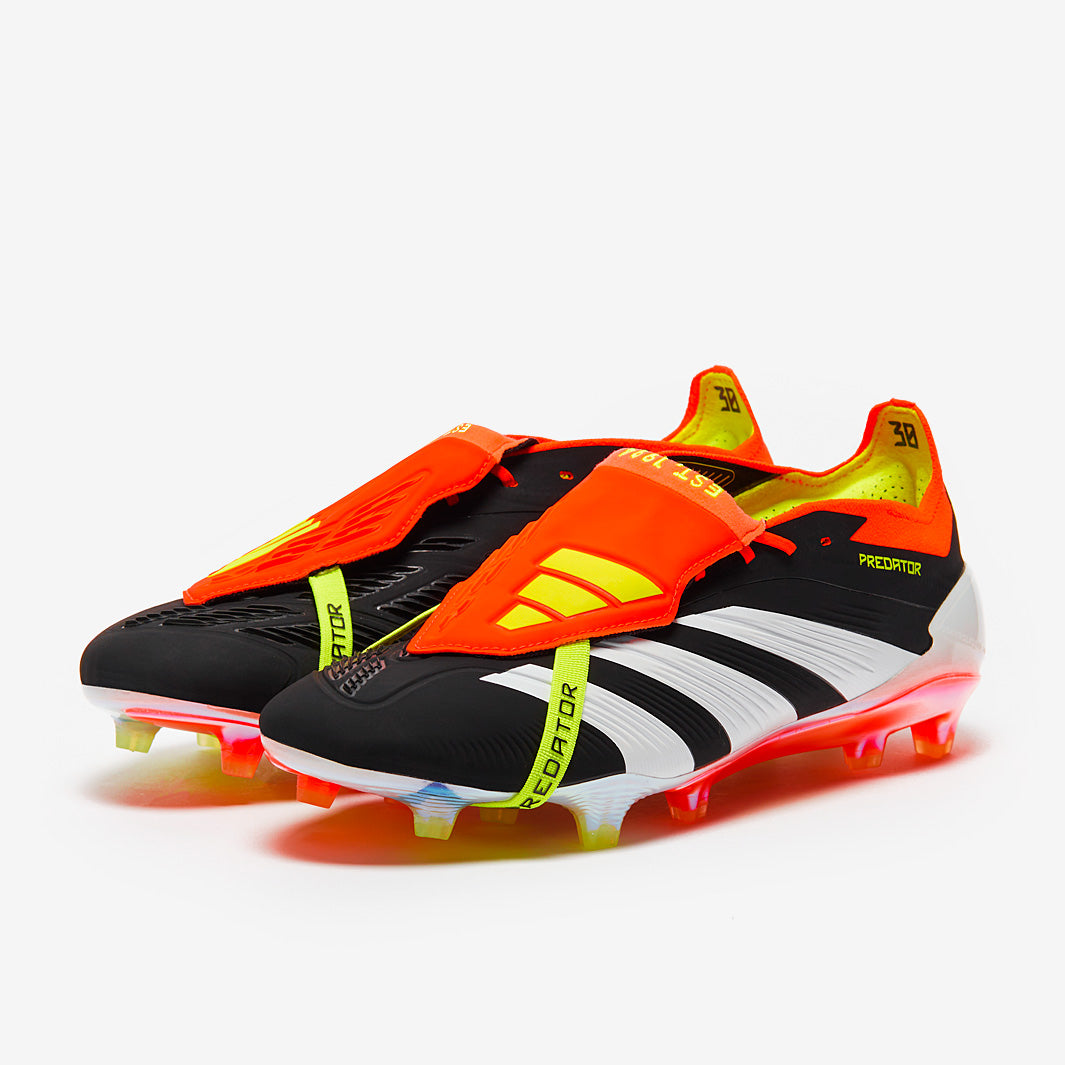 Adidas Predator Elite Tongue FG Football Boots Core Black/White/Solar Red