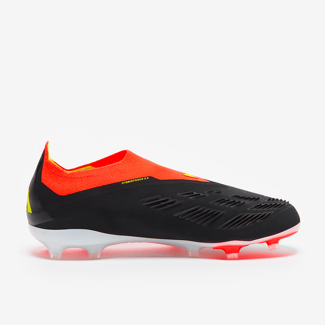 Adidas Kids Predator Elite Laceless FG Football Boots Core Black/White/Solar Red