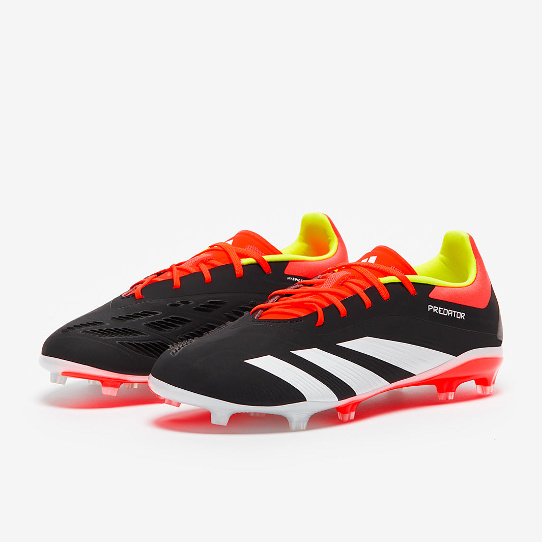 Adidas Kids Predator Elite FG Football Boots Core Black/White/Solar Red