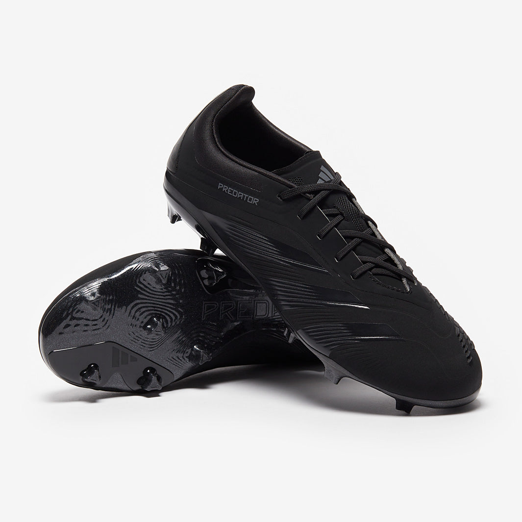 Adidas Kids Predator Elite FG Football Boots Core Black/Carbon/Core Black