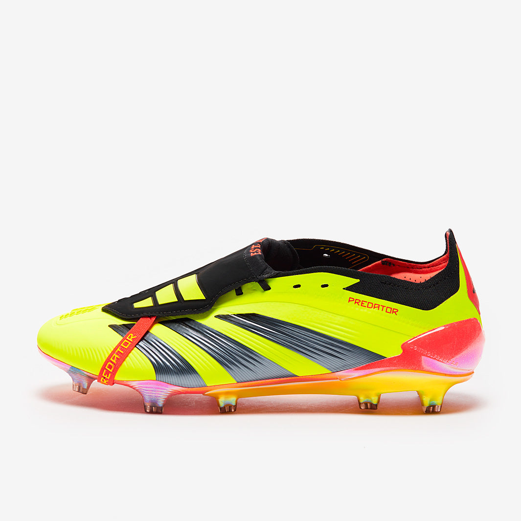 Adidas Predator Elite Tongue FG Football Boots Team Solar Yellow/Core Black/Solar Red