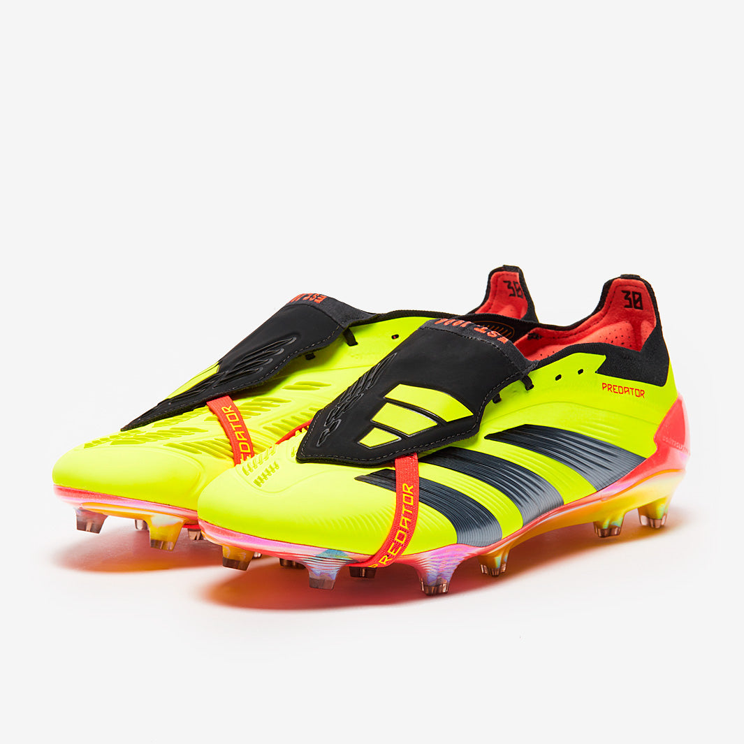 Adidas Predator Elite Tongue FG Football Boots Team Solar Yellow/Core Black/Solar Red