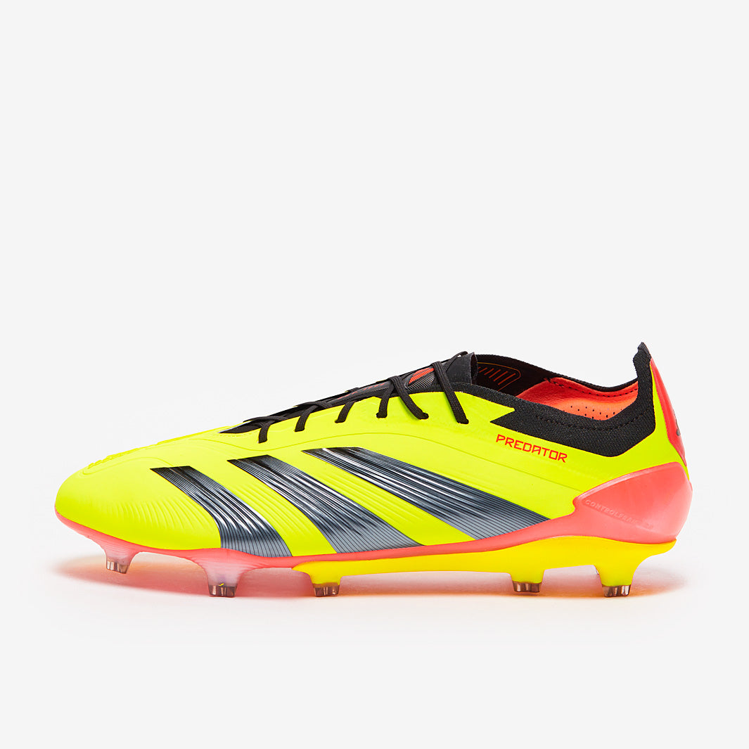 Adidas Predator Elite Laced FG Football Boots Team Solar Yellow/Core Black/Solar Red