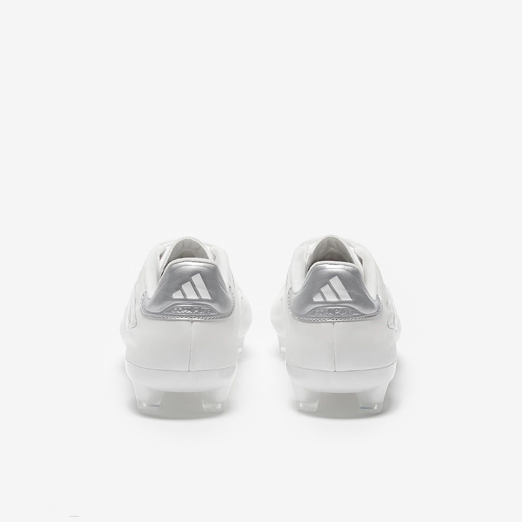 Adidas Copa Pure 2 Elite Leather FG Football Boots White/White/Silver Met