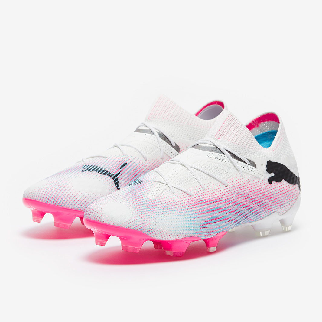 Puma Future 7 Ultimate FG/AG Football Boots Puma White/Puma Black/Poison Pink
