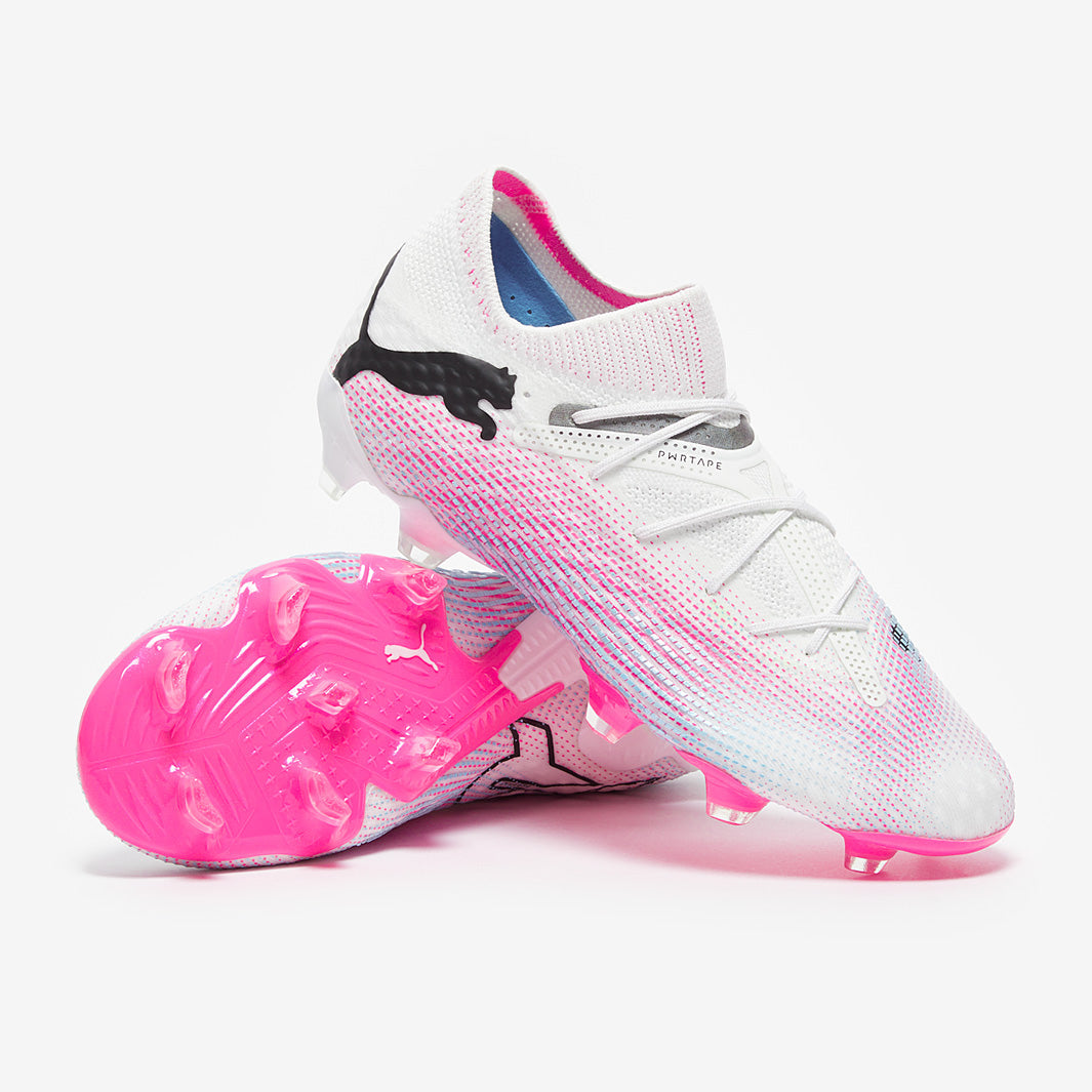 Puma Women's Future 7 Ultimate FG/AG Football Boots Puma White/Puma Black/Poison Pink