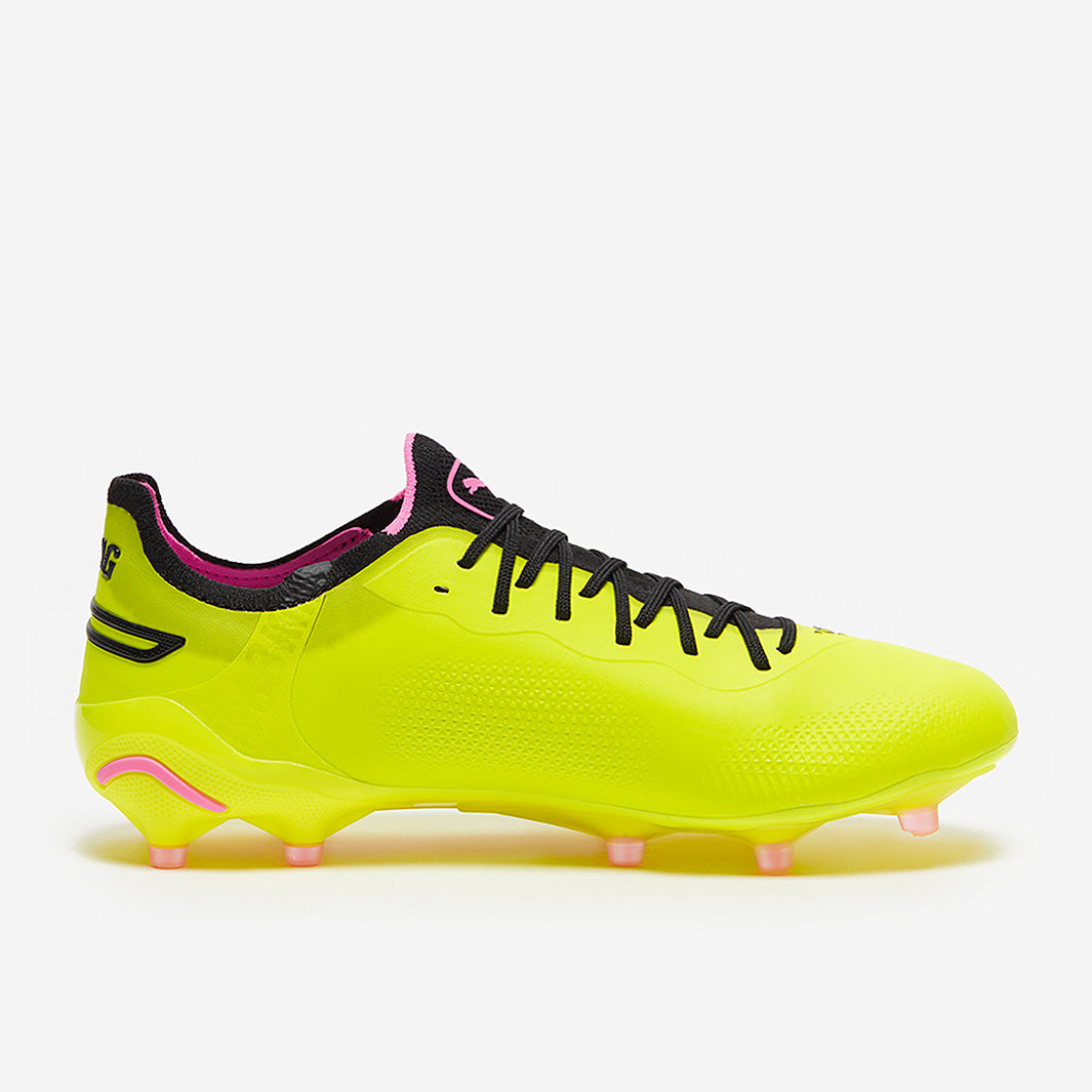 Puma Women's King Ultimate FG/AG Football Boots Electric Lime/Puma Black/Poison Pink