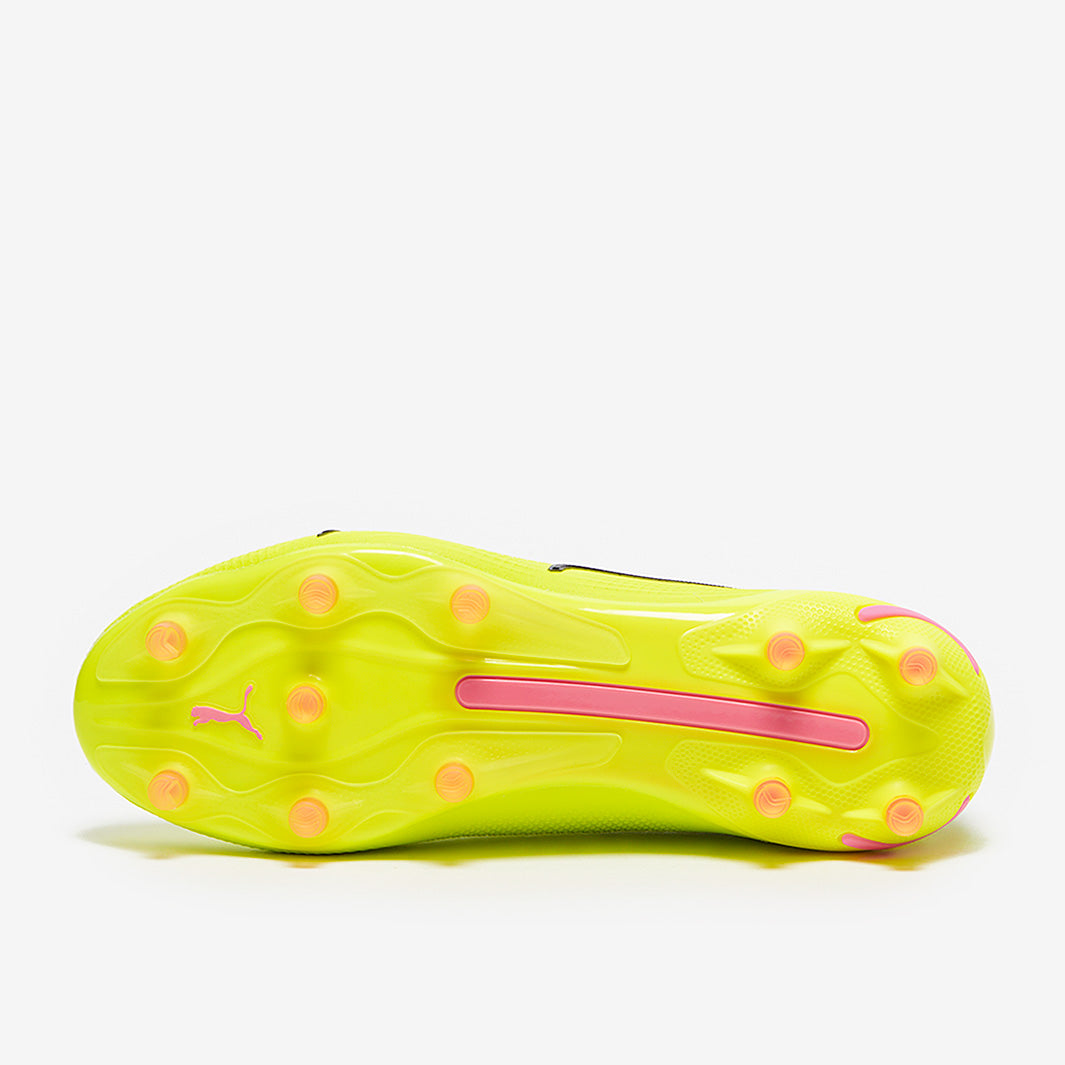 Puma Women's King Ultimate FG/AG Football Boots Electric Lime/Puma Black/Poison Pink