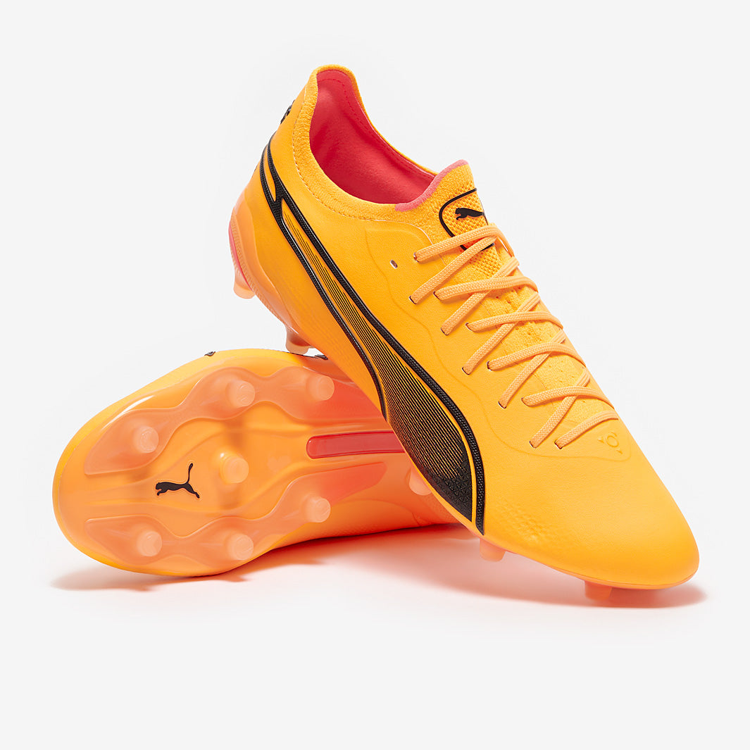 Puma King Ultimate FG/AG Football Boots Sun Stream/Puma Black/Sunset Glow