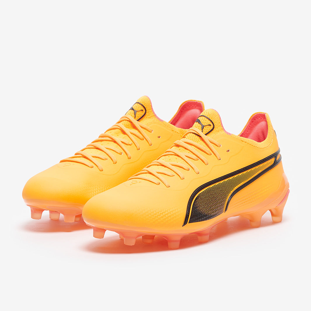 Puma Women's King Ultimate FG/AG Football Boots Sun Stream/Puma Black/Sunset Glow