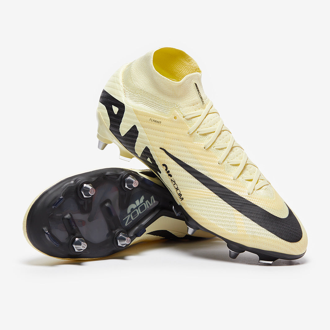 Nike Air Zoom Mercurial Superfly IX Elite SG-Pro Player Edition Football Boots Lemonade/Black