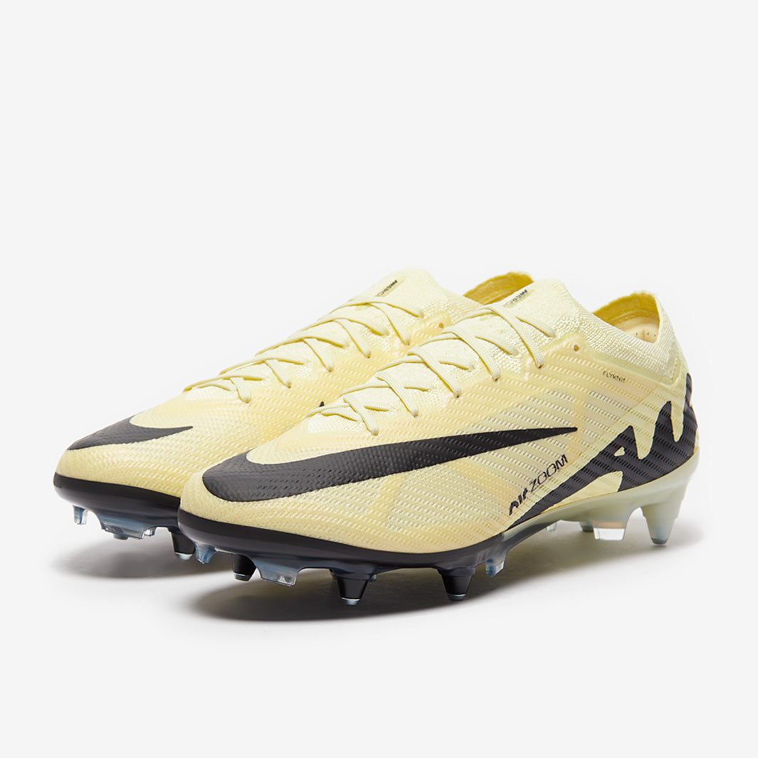 Nike Air Zoom Mercurial Vapor XV Elite SG Pro Anti-Clog Football Boots Lemonade/Black/Mtlc Gold Coin