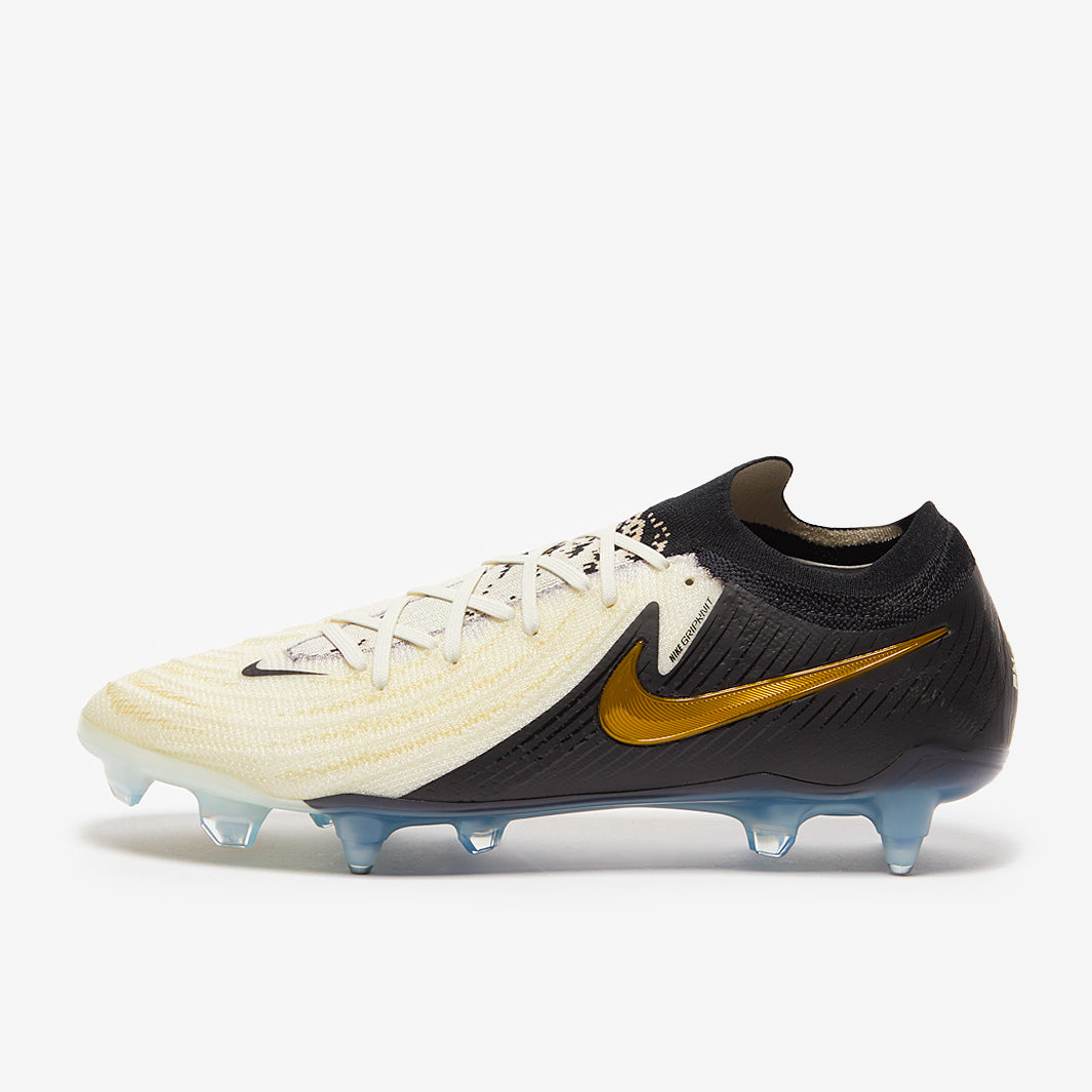 Nike Phantom GX II Elite SG-Pro Anti-Clog Football Boots White/Black/Mtlc Gold Coin