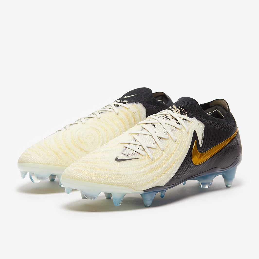 Nike Phantom GX II Elite SG-Pro Anti-Clog Football Boots White/Black/Mtlc Gold Coin
