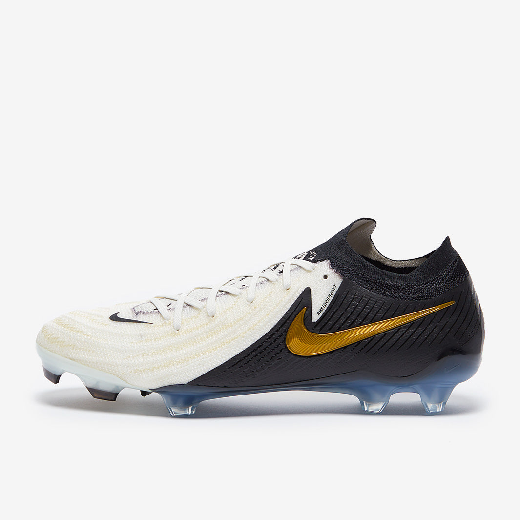 Nike Phantom GX II Elite FG Football Boots White/Black/Mtlc Gold Coin
