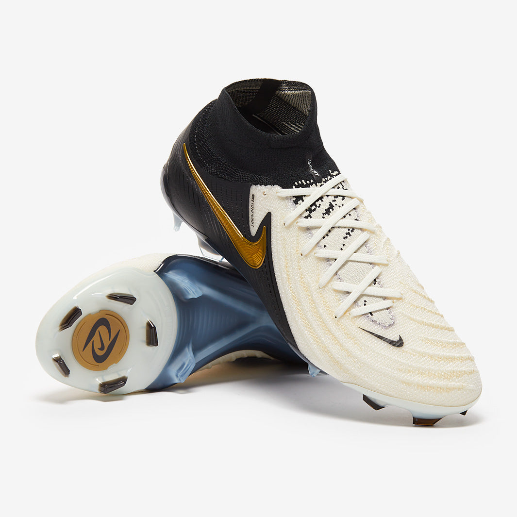 Nike Phantom Luna II Elite FG Football Boots White/Black/Mtlc Gold Coin