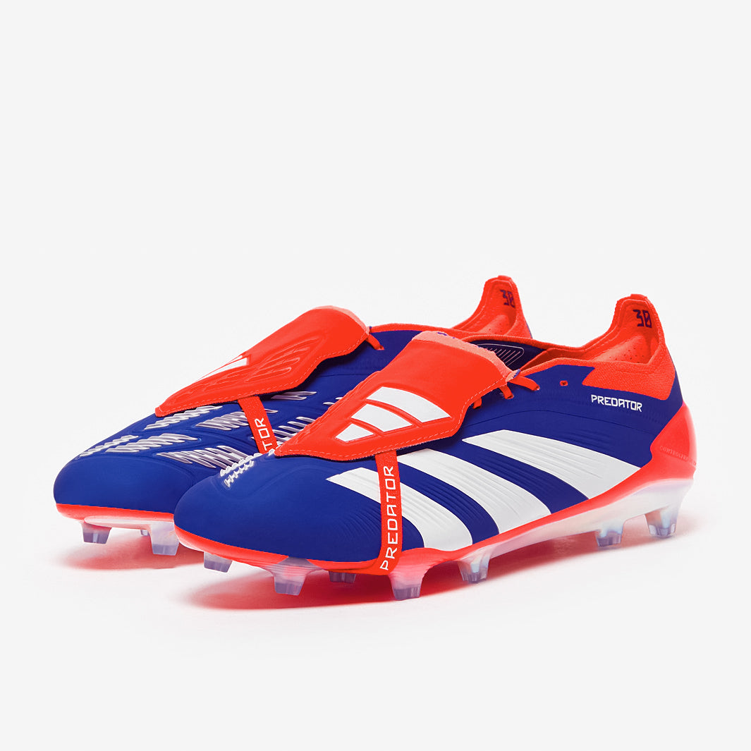 Adidas Predator Elite Tongue FG Football Boots Lucid Blue/Ftwr White/Solar Red