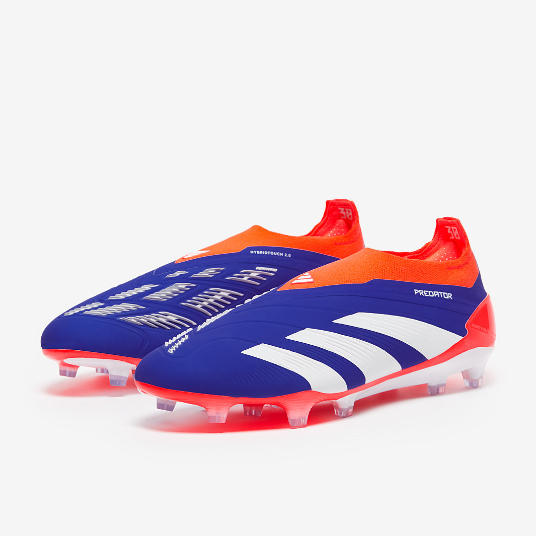 Adidas Predator Elite Laceless FG Football Boots Lucid Blue/Ftwr White/Solar Red